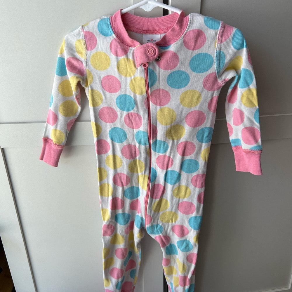Hanna Andersson Colorful Polka Dot Footie